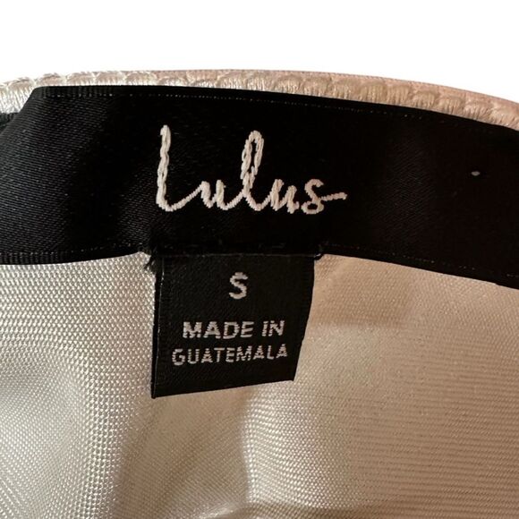 Lulus Forever Your Girl White Satin Bodycon Dress. Size Small - Picture 4 of 10